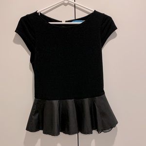 Alice+Olivia black blouse